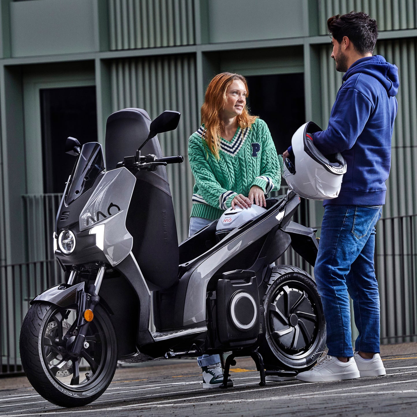 SEAT MÓ 50 Elektroroller, blau, Vorführfahrzeug